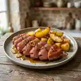 Magret de canard et pommes de terre fondantes