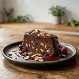 Marquise glacée au chocolat noir intense et éclats d'amandes croquantes