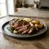 Méchoui d'agneau rôti au thym : recette traditionnelle savoureuse