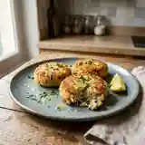 Médaillons de crabe savoureux à la sauce citronnée