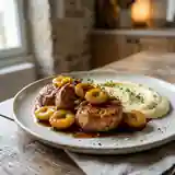 Médaillons de porc aux mirabelles caramélisées : recette gourmande et facile