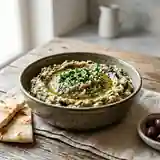 Melitzanosalata : salade grecque d'aubergines grillées savoureuse