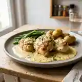 Mignons de poulet à la moutarde et à la crème onctueuse