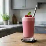 Milk-shake onctueux à la framboise fraîche