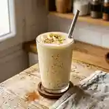 Milkshake glacé à la banane onctueux et rafraîchissant