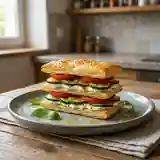 Mille-feuille méridional gourmand aux légumes et fromage