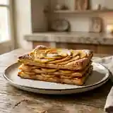 Millefeuille de pommes au four fondant et croustillant