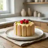 Mini-charlottes fondantes framboise & citron