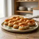 Éclairs au saumon et crème d'aneth
