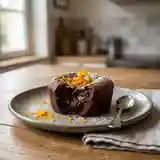 Moelleux au chocolat noir intense et zestes d'orange