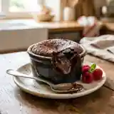 Moelleux au chocolat sans gluten ultra gourmand pour une personne