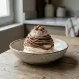 Mont Blanc : Dessert traditionnel à la crème de marrons et chantilly