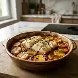 Morue aux pommes de terre à la provençale : recette savoureuse et facile