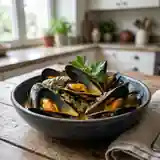 Mouclade charentaise : recette traditionnelle au curry et crème