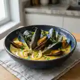 Mouclade Fourasine : Moules à la Crème et aux Épices de Fouras