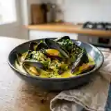 Moules en sauce crémeuse au curry : recette savoureuse et facile