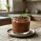Mousse au chocolat intense et café aromatique pour une personne