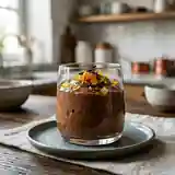 Mousse au chocolat noir intense à l'orange et écorces d'orange confites