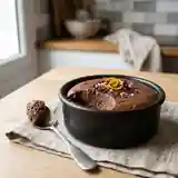 Mousse au chocolat noir intense et onctueuse pour une personne