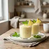 Mousse d'ananas aérienne et givrée