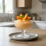 Mousse glacée onctueuse aux abricots frais