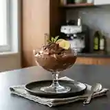 Mousse légère banane et chocolat noir