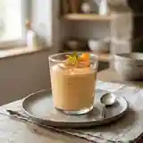 Mousse légère de kaki à la cannelle, dessert fruité et parfumé