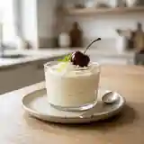 Mousse onctueuse au chocolat blanc et kirsch, dessert raffiné et léger