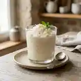Mousse onctueuse au chocolat blanc et noix de coco