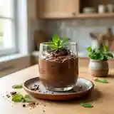 Mousse onctueuse chocolat noir et menthe