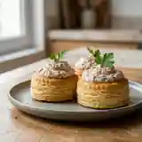 Mousse savoureuse pour vol-au-vent à la viande séchée