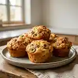 Muffins salés au jambon et olives vertes de Nadine : recette facile et gourmande