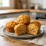 Muffins salés au thon et poivron jaune aux épices gourmandes