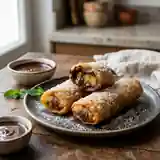 Nems au chocolat noir croustillants : recette gourmande et facile