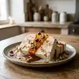 Nougat glacé au caramel onctueux : dessert glacé gourmand et facile