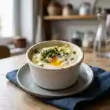 Œuf cocotte express au micro-ondes : recette rapide et savoureuse