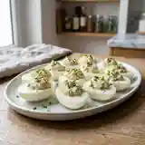 Œufs durs farcis à la crème onctueuse de Roquefort