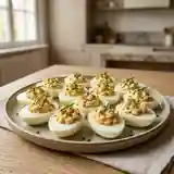 Œufs durs farcis aux crevettes : apéritif gourmand et facile