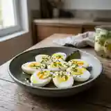 Oeufs durs marinés au vinaigre : recette simple et savoureuse
