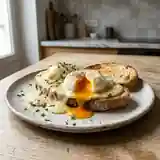 Œufs pochés à la sauce Mornay onctueuse