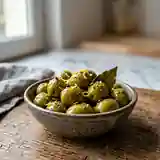 Olives vertes marinées au miel et à la cardamome : apéritif gourmand et parfumé