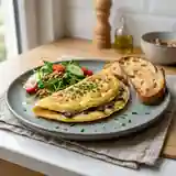 Omelette à la tapenade noire savoureuse