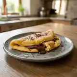 Omelette au chocolat gourmande pour dessert