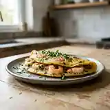 Omelette aux crevettes savoureuse et facile