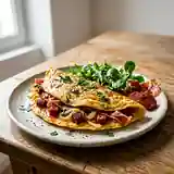 Omelette espagnole fondante chorizo et jambon