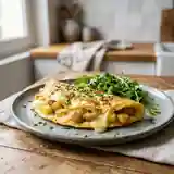 Omelette gourmande aux pommes de terre et comté fondant