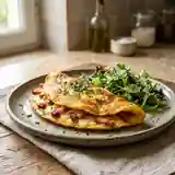 Omelette Lorraine gourmande au lard fumé