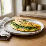 Omelette savoureuse à la salicorne fraîche