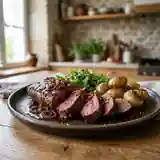 Onglet de bœuf à l'échalote façon traditionnelle