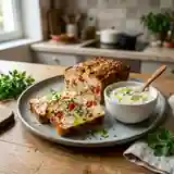 Pain de lotte à la tomate et sauce yaourt légère